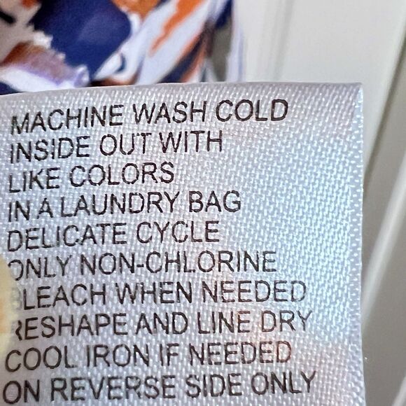 Democracy Tiger Print Top Size XL Long Ruche Sleeves Gold Trim Sheer Loose Fit - Picture 8 of 8